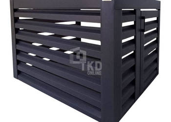 Osłona klimatyzatora – pompy ciepła 90x50x70 cm antracyt – drzwiczki TKD442