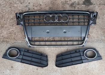 Atrapa chłodnicy grill + kratki halogenów Audi A4 b8 przedlift