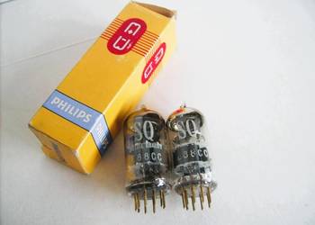 E88CC = PHILIPS / SQ / GOLD PIN - dobrana PARA z lat 70-ych !