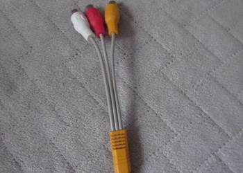 Kabel jack przejściówka 3x chinch audio video stereo 15cm