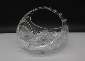 Kryształowy Koszyk MB GLASS BOHEMIA Ręczny Szlif