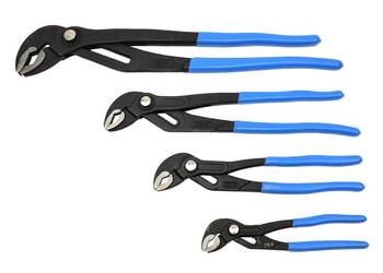 Zestaw szczypiec nastawnych do rur 4el. 175mm-400mm CRV