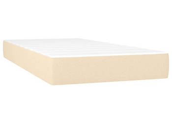 Materac kieszeniowy kremowy 90x190x20 cm tkanina WM-347699