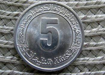 Algieria 5 Centymów 1974r - Drugi Plan Czteroletni