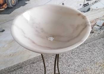 Umywalka nablatowa BLANCO WHITE marmur
