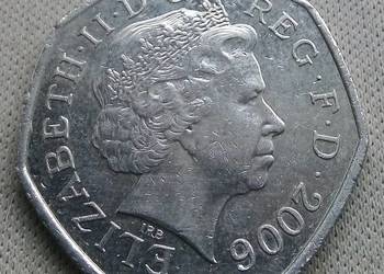 WIELKA B RYTANIA-50 PENCE-2006 r (KRZYŻ WIKTORII)
