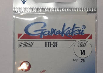 Wędkarskie Haczyki Gamakatsu G-Code F11-3F nr 14 sztuk 18