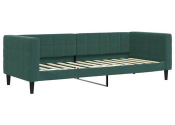 Sofa z funkcją spania ciemnozielona aksamitna 80x200 cm WM-354003