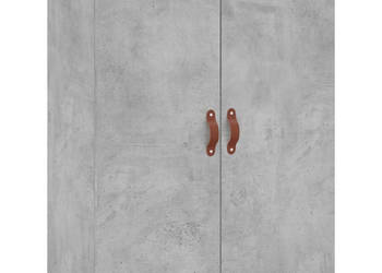 Szafki wiszące szarość betonu 2 szt. 695x34x90 cm WM-3195599
