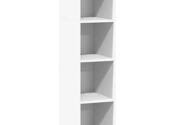 Wysoka szafka biała 30x41x124 cm materiał drewnopochodny WM-846376