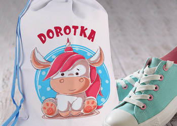 WOREK DLA PRZEDSZKOLAKA - JEDNOROŻEC - PERSONALIZOWANY - ZMI