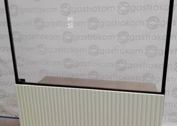Stół zabudowany z 3 stron ze ścianką plexi 150x72x85