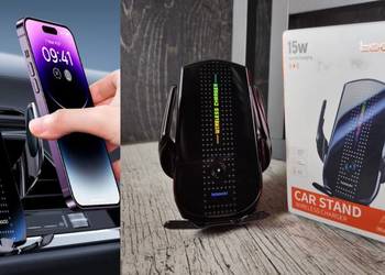 Ładowarka indukcyjna samochodowa / Uchwyt na telefon (Toocki A1)