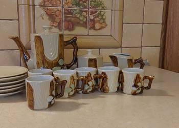 Serwis kawowy z koreańskiej porcelany - PRL