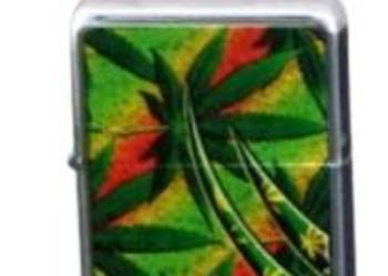 Zapalniczka Benzynowa Gentelo z Nadrukiem Marihuany 5,8 cm
