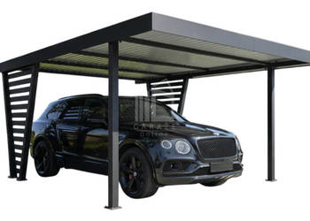 Carport V PREMIUM 4x4,7m Wypełnienie panelami Wiata samochodowa ID1190