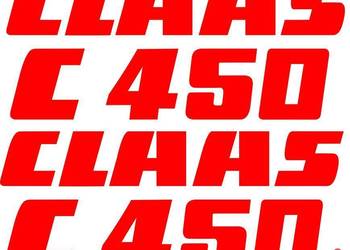 naklejki claas na heder c450