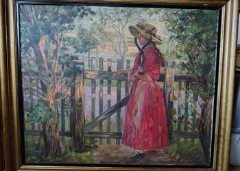 Stary obraz olejny antyk