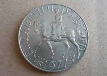 Moneta medal Elizabeth II 1977  25 New Pence Silver Jubilee