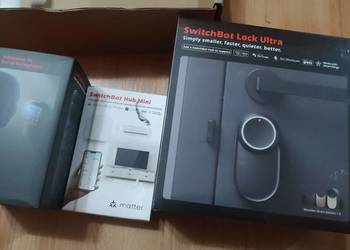 Zestaw SwitchBot Lock Ultra Keypad Vision Hub Mini inteligentne drzwi