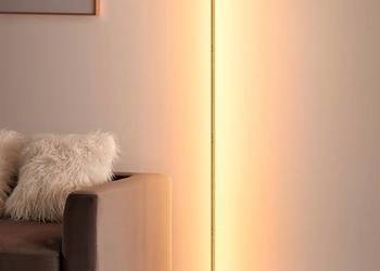 Lampa podłogowa EDISHINE LED o bezstopniowej intensywności, 3000K Ciepłe bi