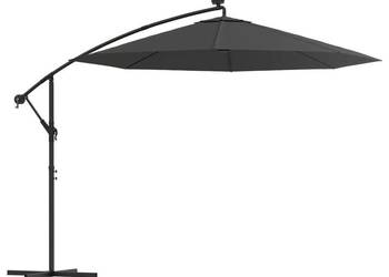 vidaXL Parasol wiszący z LED i stalowym słupkiem(SKU:44521)