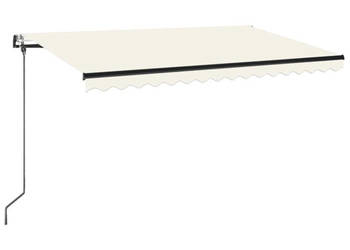 Automatycznie zwijana markiza 450x350 cm kremowa WM-3069207