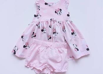 Nowa Sukienka i majtki bufiaste Minnie Mouse H&M 68/74
