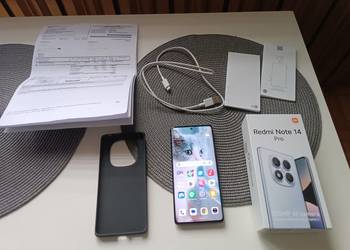 Telefon Redmi Note 14 Pro 8/256GB gwarancja 05.2027 + ubezpieczenie