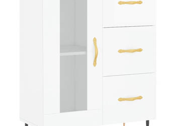 Szafka biała połysk 695x34x90 cm materiał drewnopochodny WM-828022