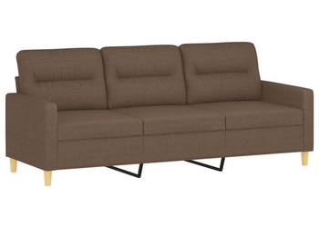 Sofa 3-osobowa brązowa 180 cm tapicerowana tkaniną WM-359246
