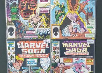 Marvel Saga - zestaw 4 komiksów Marvel USA - 1985 rok Marvel Saga - zestaw 4 komiksów Marvel USA - 1985 rok