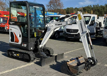 minikoparka Bobcat E19 Komplet Łyżek Mało Używana Przepracowane tylko 90mt…