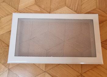 Kratka kominkowa biała 19,5 cm x 34,5 cm fabrycznie Nowa
