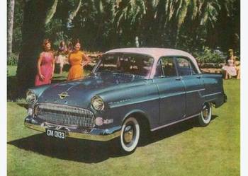 Unikatowy zestaw 8 rysunków technicznych z 1957r Opel Kapitän