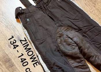 Spodnie bryczesy zimowe Horze z szelkami 134-140 cm, dzieci 8 lat