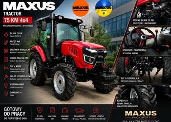 NOWY MAXUS TRACTOR 75 KM 4×4 | EURO 5 | COC | Gwarancja | Finansowanie