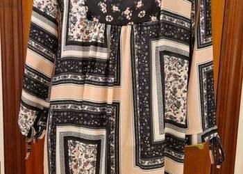 Wizytowa  TUNIKA SUKIENKA w stylu indyjskim patchwork rozm.L-Xl jak nowa