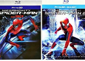NIESAMOWITY SPIDER-MAN 1+2   ANDREW GARFIELD  BLU-RAY 3D