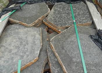 Kamień czarny na ścieżkowy na chodnik Palisada Kora Kamienna Łupek Opornik