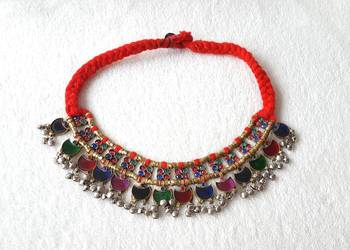 Orientalny naszyjnik afgański boho etno bohemian hippie tribal kolia orient