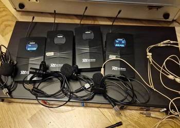 Mikrofony bezprzewodowe estradowe krawatowe