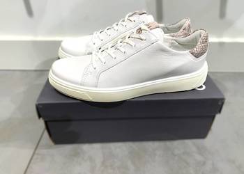 ECCO Street Tray K Laced, dziewczęce sneakersy skórzane, EU 36