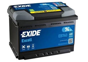 Akumulator 74Ah 680A Exide Excell  EN PRAWY PLUS