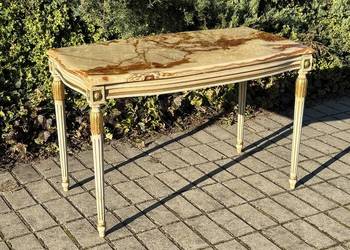 -ARTexpert- Stół stolik kawowy kamienny blat onyks Ludwik