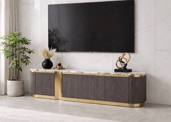 Komoda RTV złota Nutris Glamour Premium 200x40x50