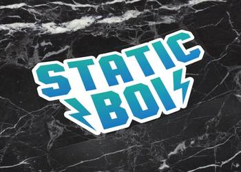 Naklejka STATICBOI 5 x 2,5 cm static boy boi drift #4