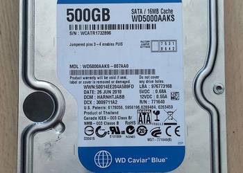 Dysk twardy sata WD 500GB