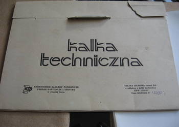 Stara kalka kreślarska(techniczna) z okresu PRL -foto