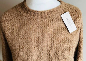 Sweter damski ciepły gruby splot oversize